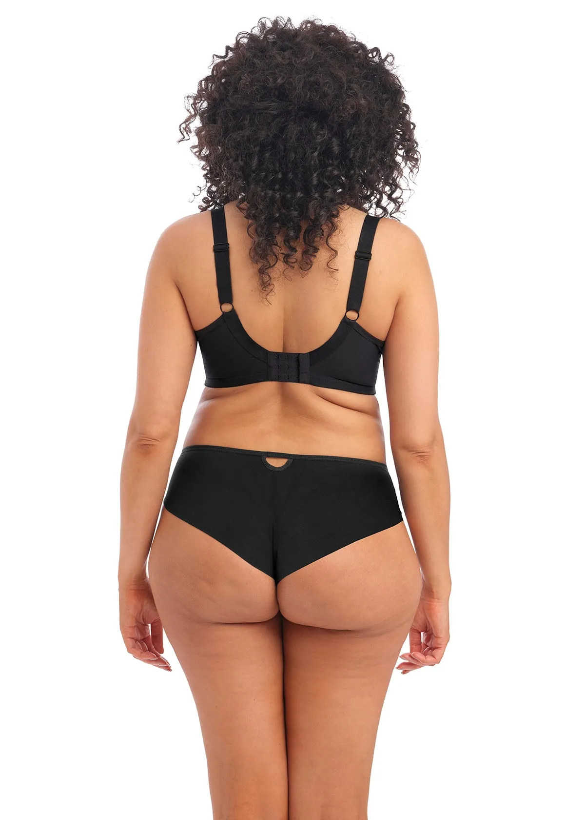 Elomi Priya 4550 Plunge Black Tulle Bra