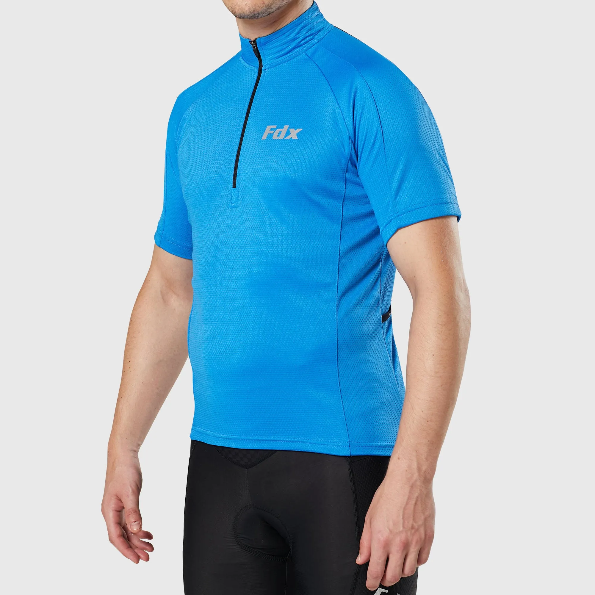 Fdx Pace Blue Men's & Boy's Short Sleeve Summer Cycling Jersey