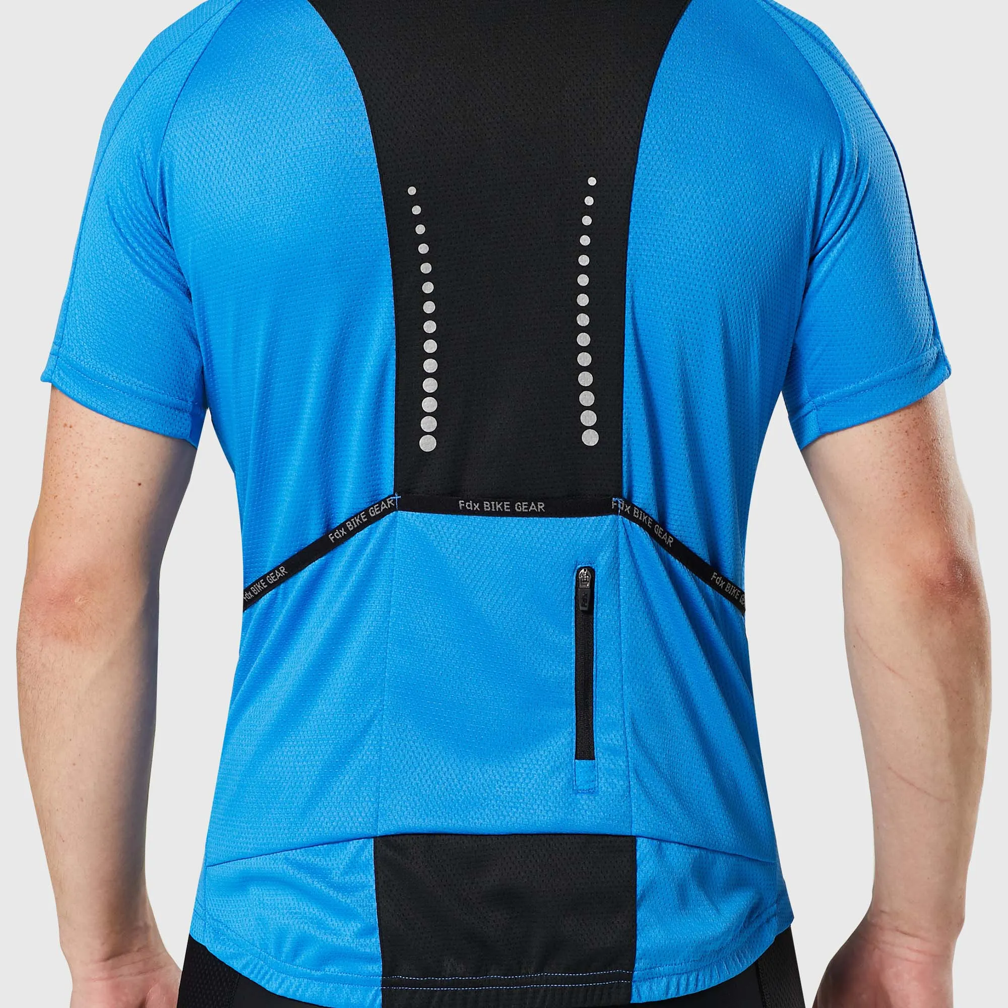 Fdx Pace Blue Men's & Boy's Short Sleeve Summer Cycling Jersey