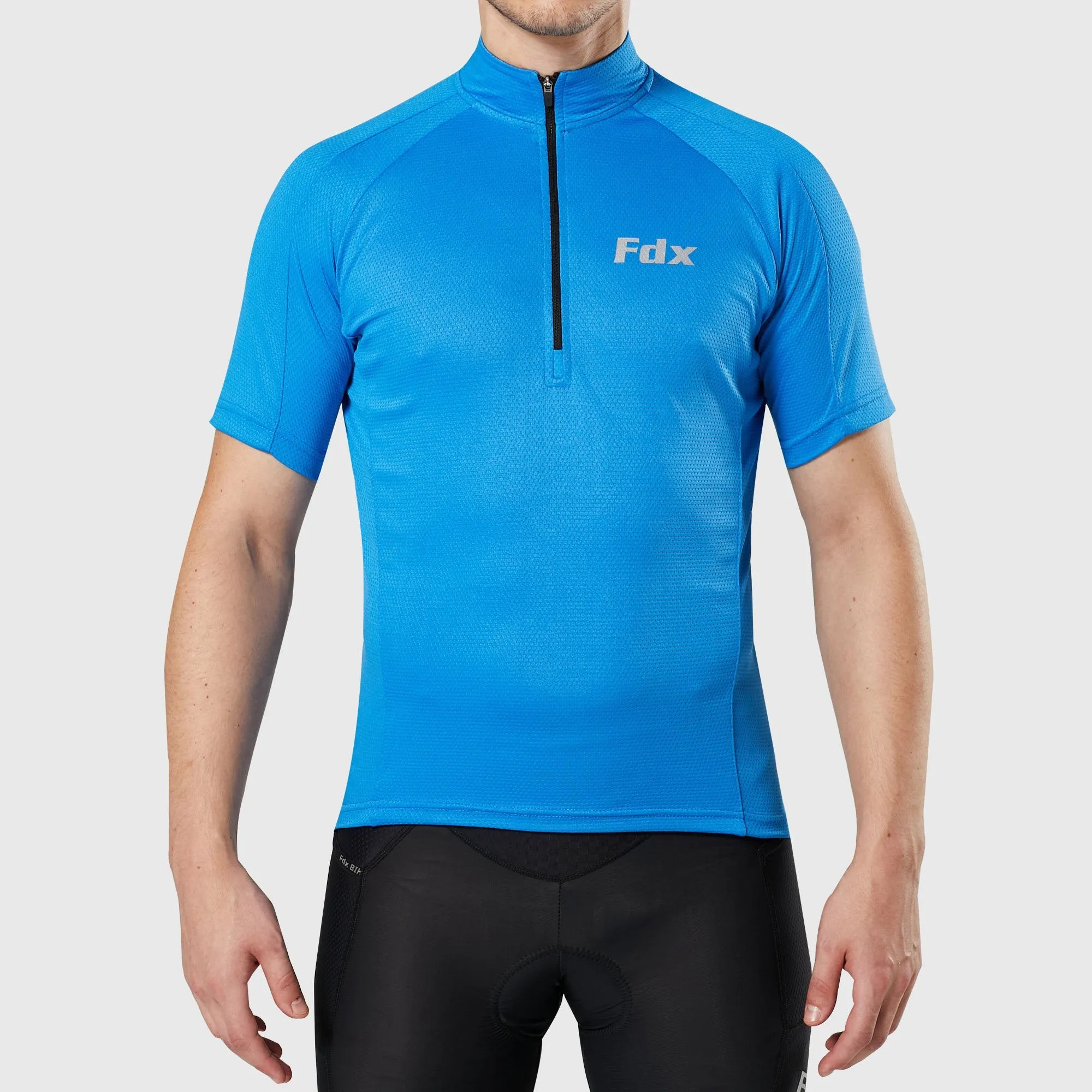 Fdx Pace Blue Men's & Boy's Short Sleeve Summer Cycling Jersey