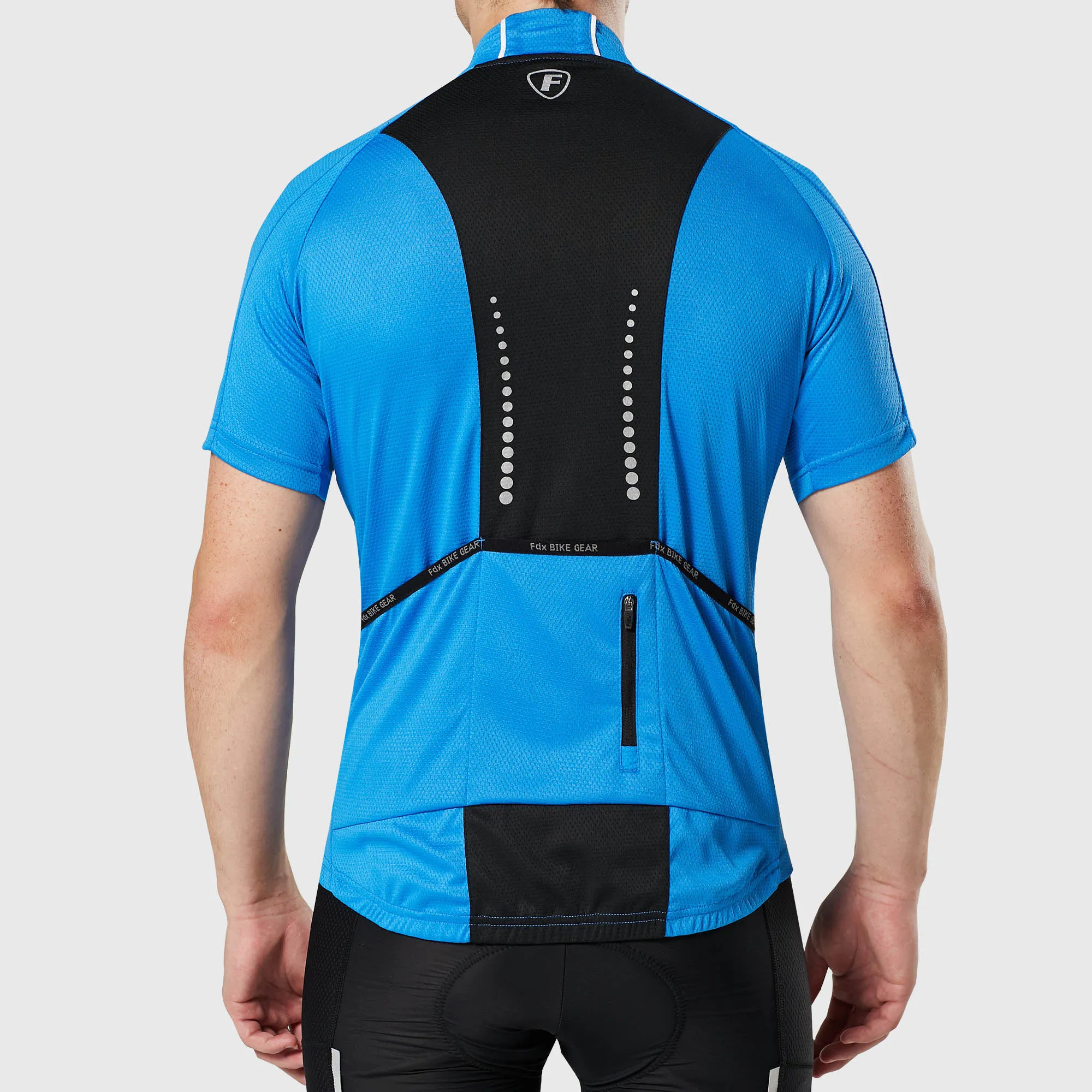 Fdx Pace Blue Men's & Boy's Short Sleeve Summer Cycling Jersey