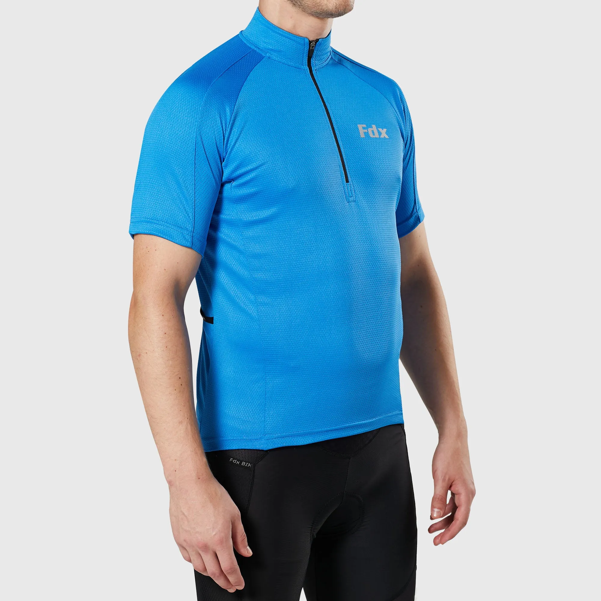 Fdx Pace Blue Men's & Boy's Short Sleeve Summer Cycling Jersey