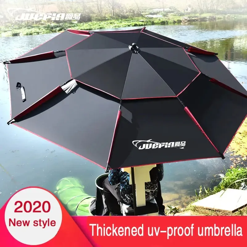 Fishing Folding Beach Umbrella - Outdoor Rain-proof Sunscreen Anti-UV Sunshade