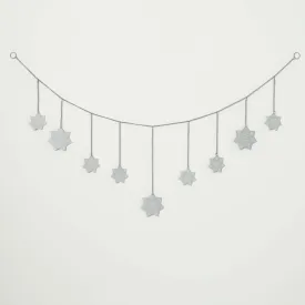 Frosty White Snowflake Garland