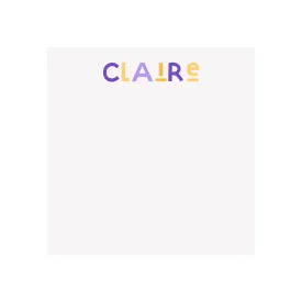 Fun Font School Colors Personalized Notepad - Design your Own