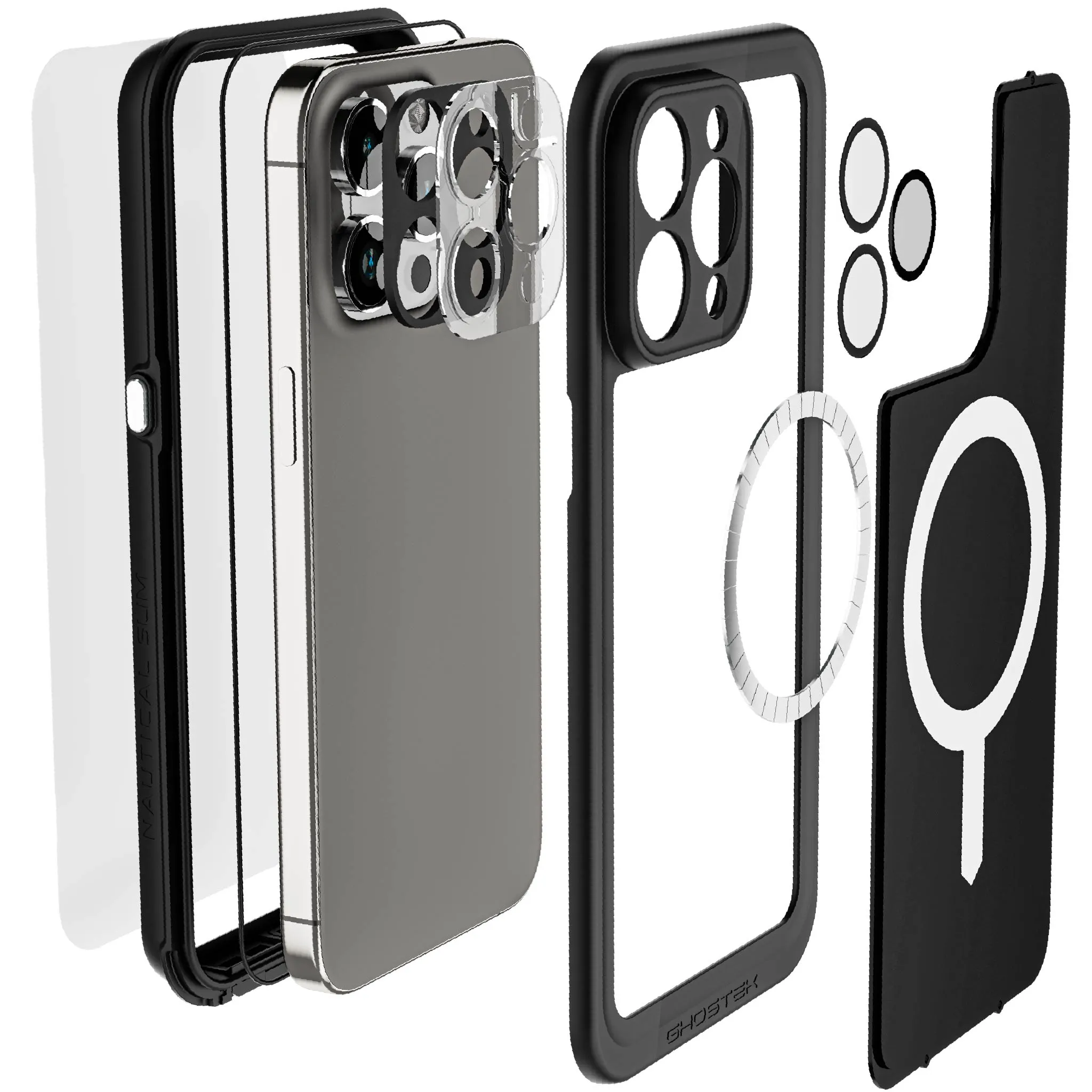 Ghostek iPhone 15 Pro Max Case Nautical Slim Waterproof with MagSafe