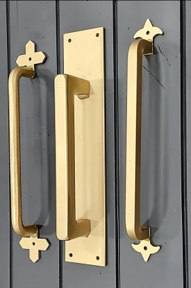 Gold Barn Door Handles Pulls - Several Styles