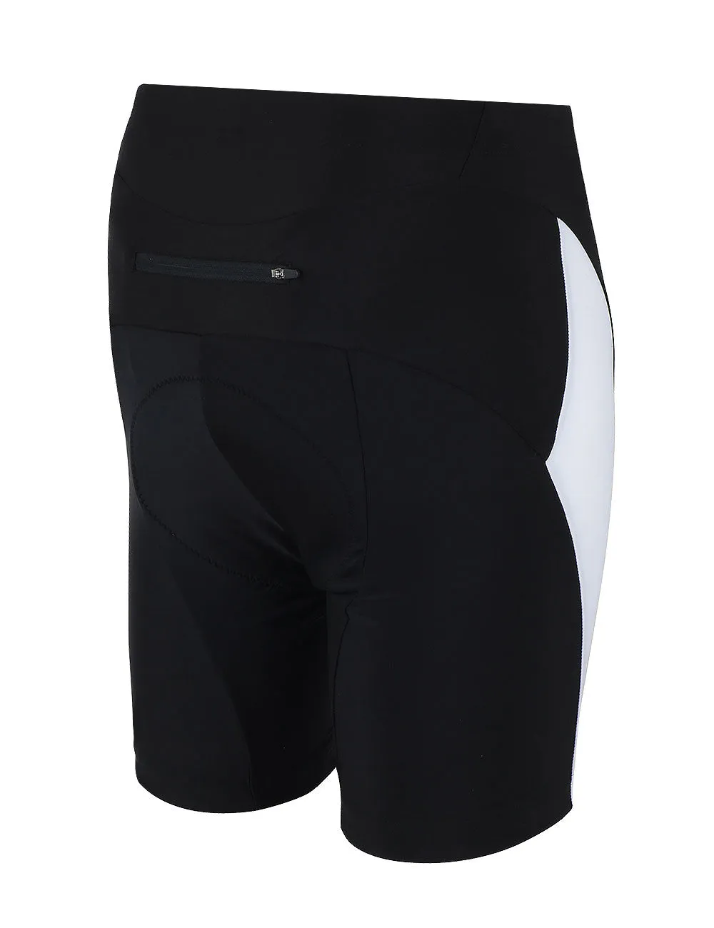 Herren Fahrradhose Kurz Pro T Schwarz Weiss