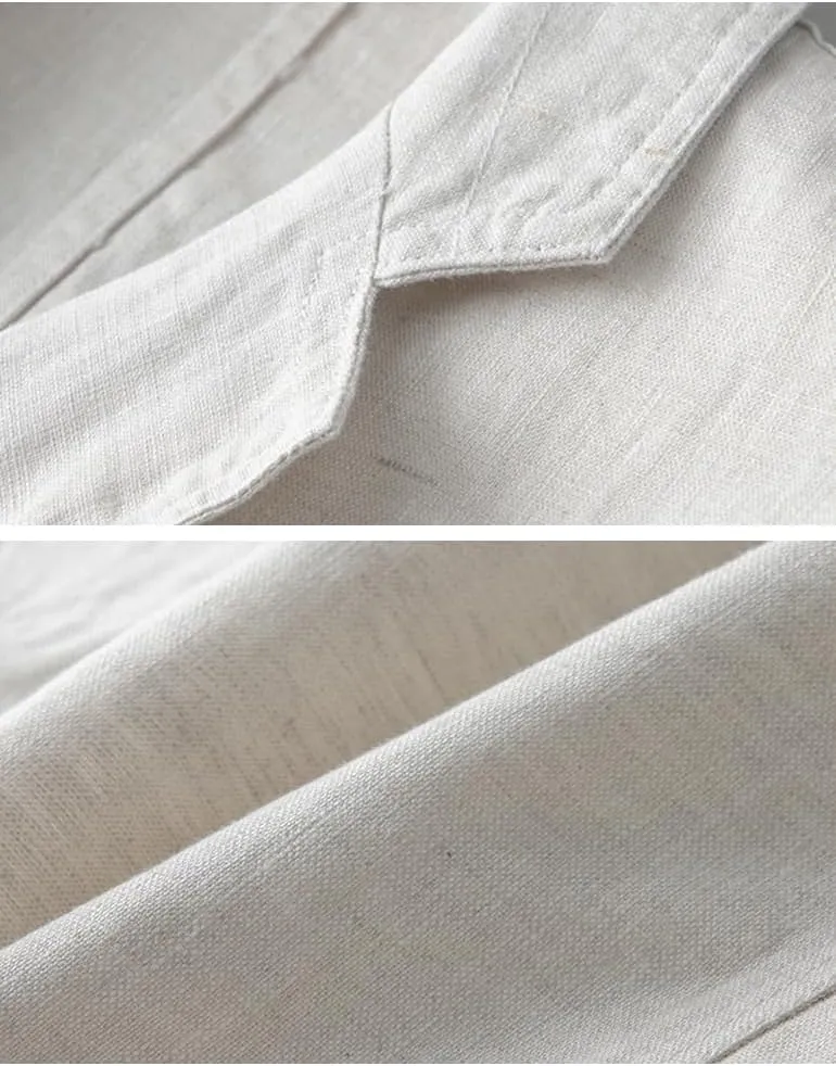IDEALSANXUN Mens 100% Linen Blazer Casual Spring Summer Lightweight Suit Jackets Sports Coat
