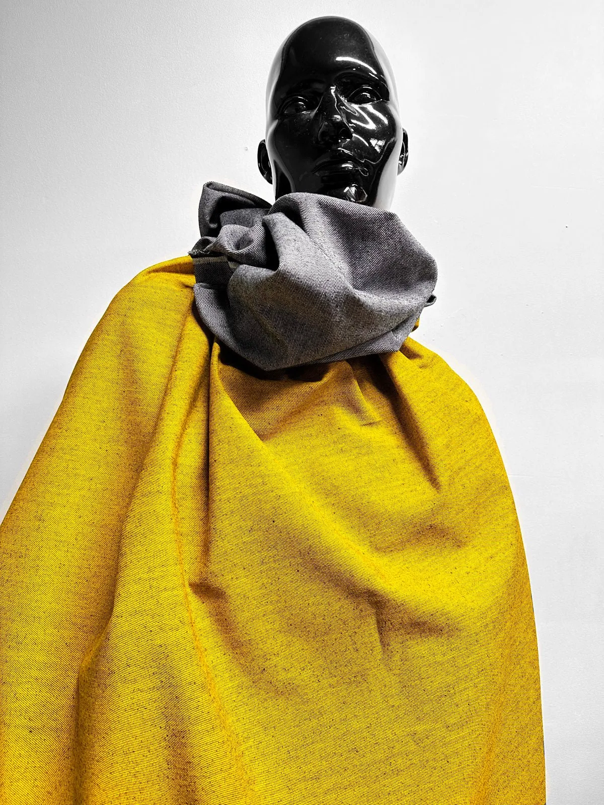 Italian Concept Yellow Painted Denim
