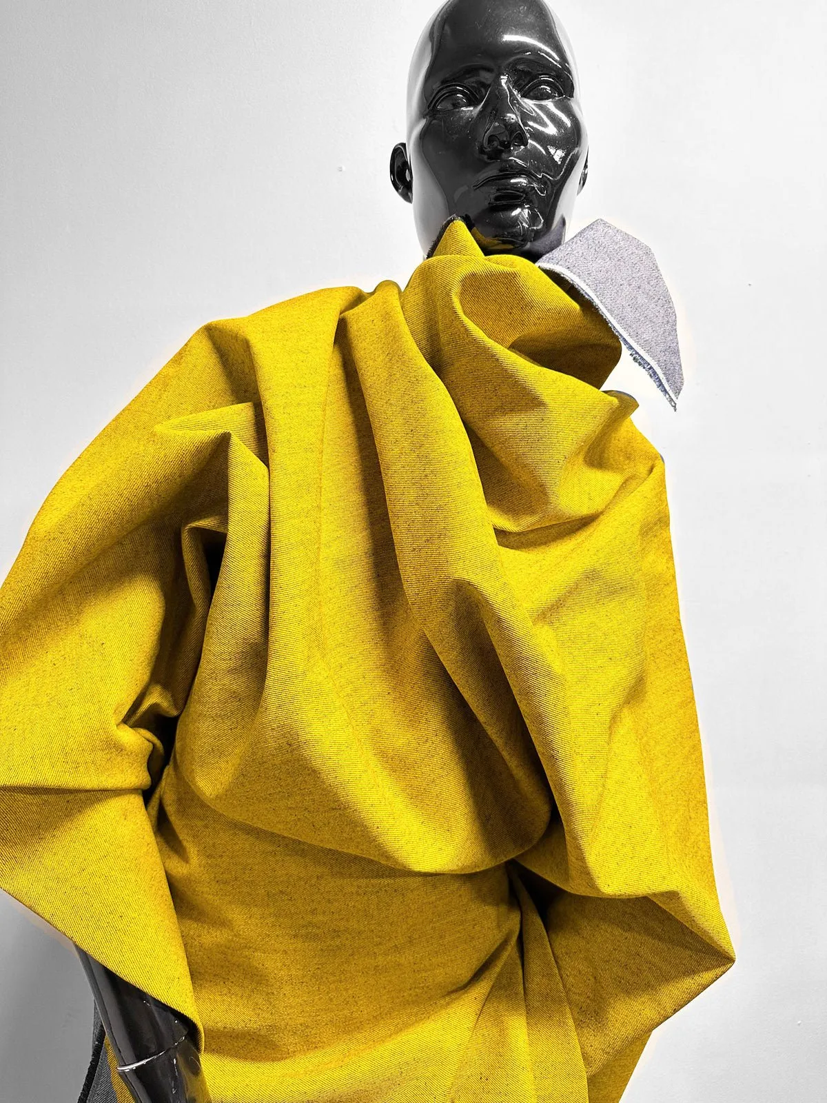 Italian Concept Yellow Painted Denim