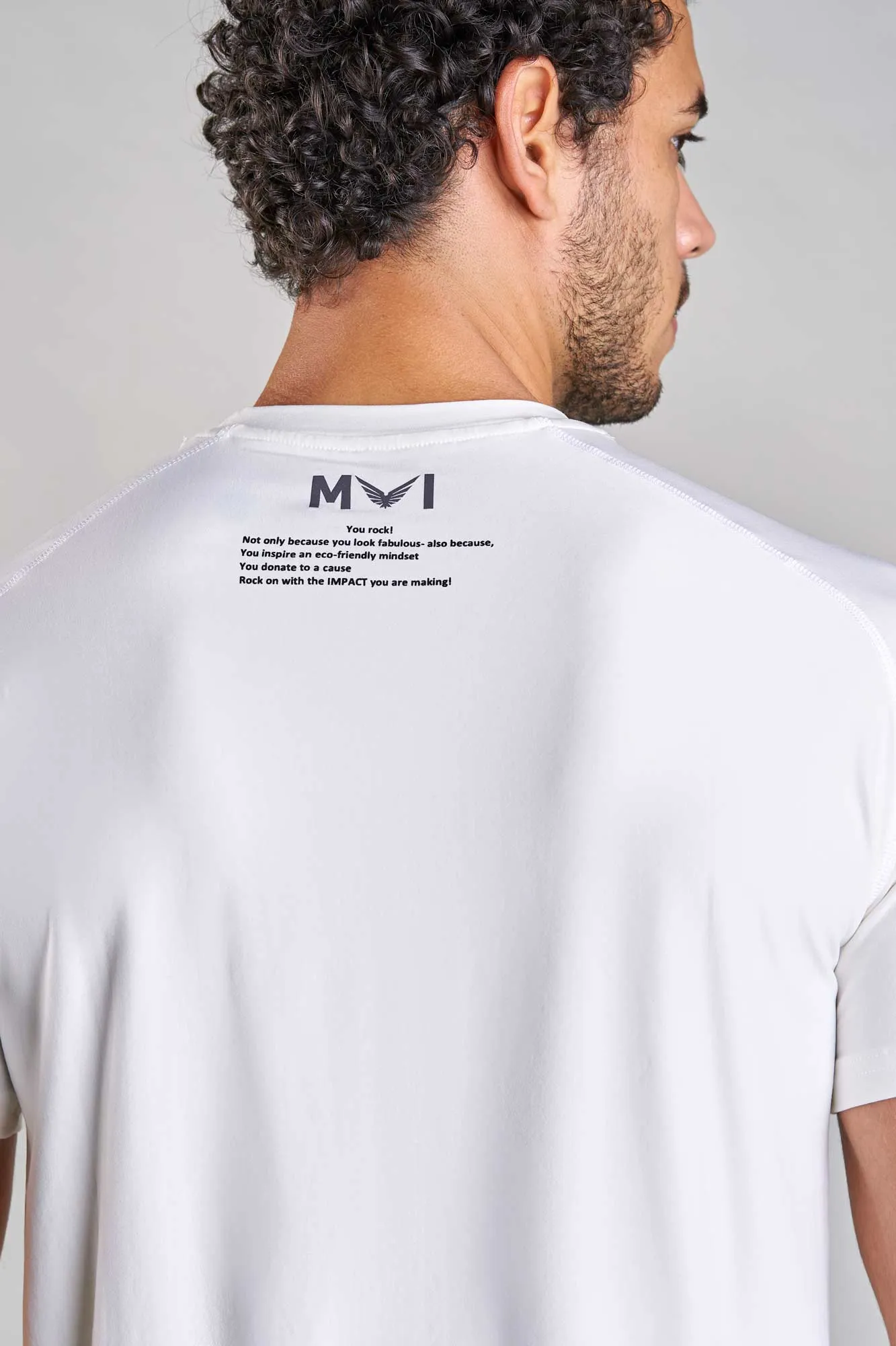 J005MI Recycled Polyester Crewneck Sporty Tee