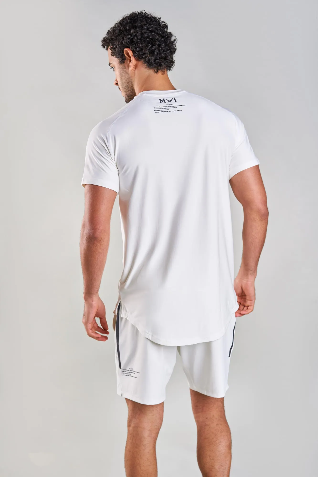 J005MI Recycled Polyester Crewneck Sporty Tee