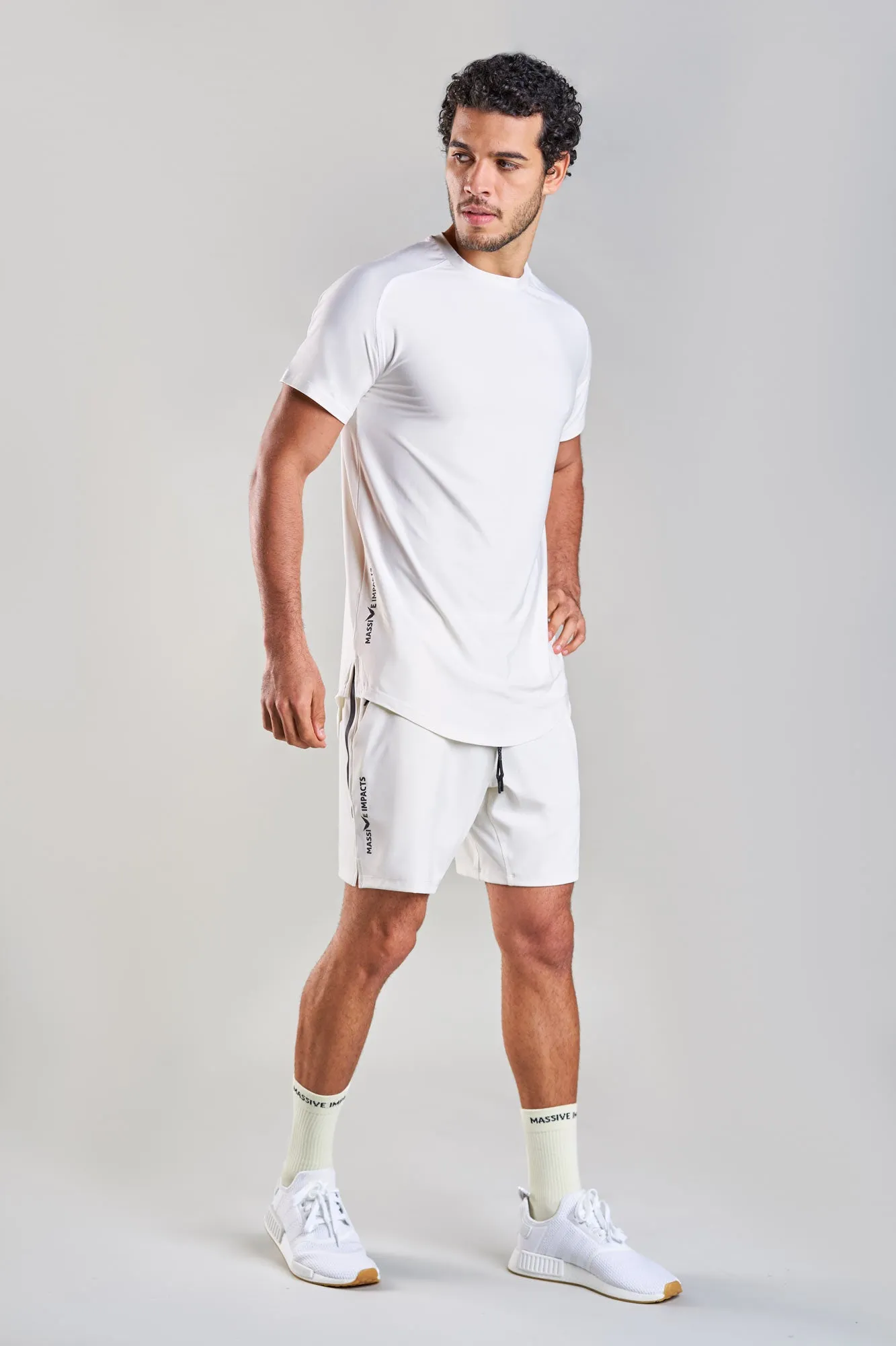 J005MI Recycled Polyester Crewneck Sporty Tee
