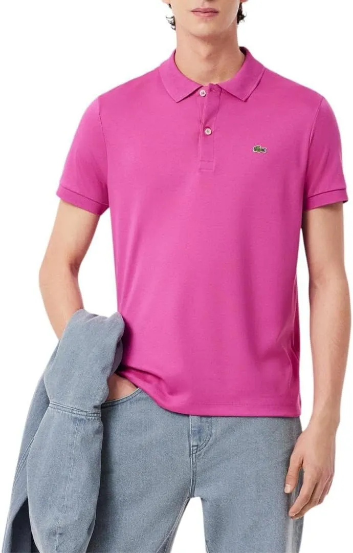 Lacoste Men's Core Short Sleeve Regular Fit Green Croc Polo