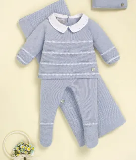 Lecer Sky Blue Sweater Set
