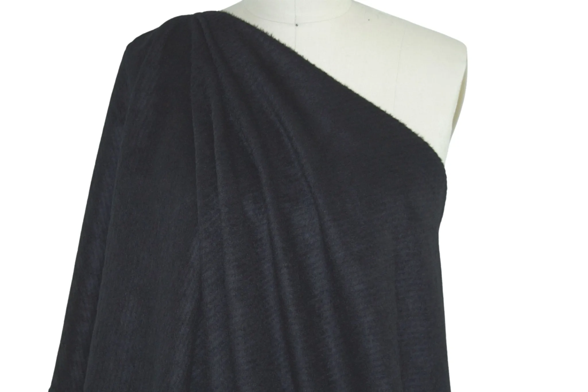 L@gerfeld Mohair Blend Animal Impressions Coating - Black
