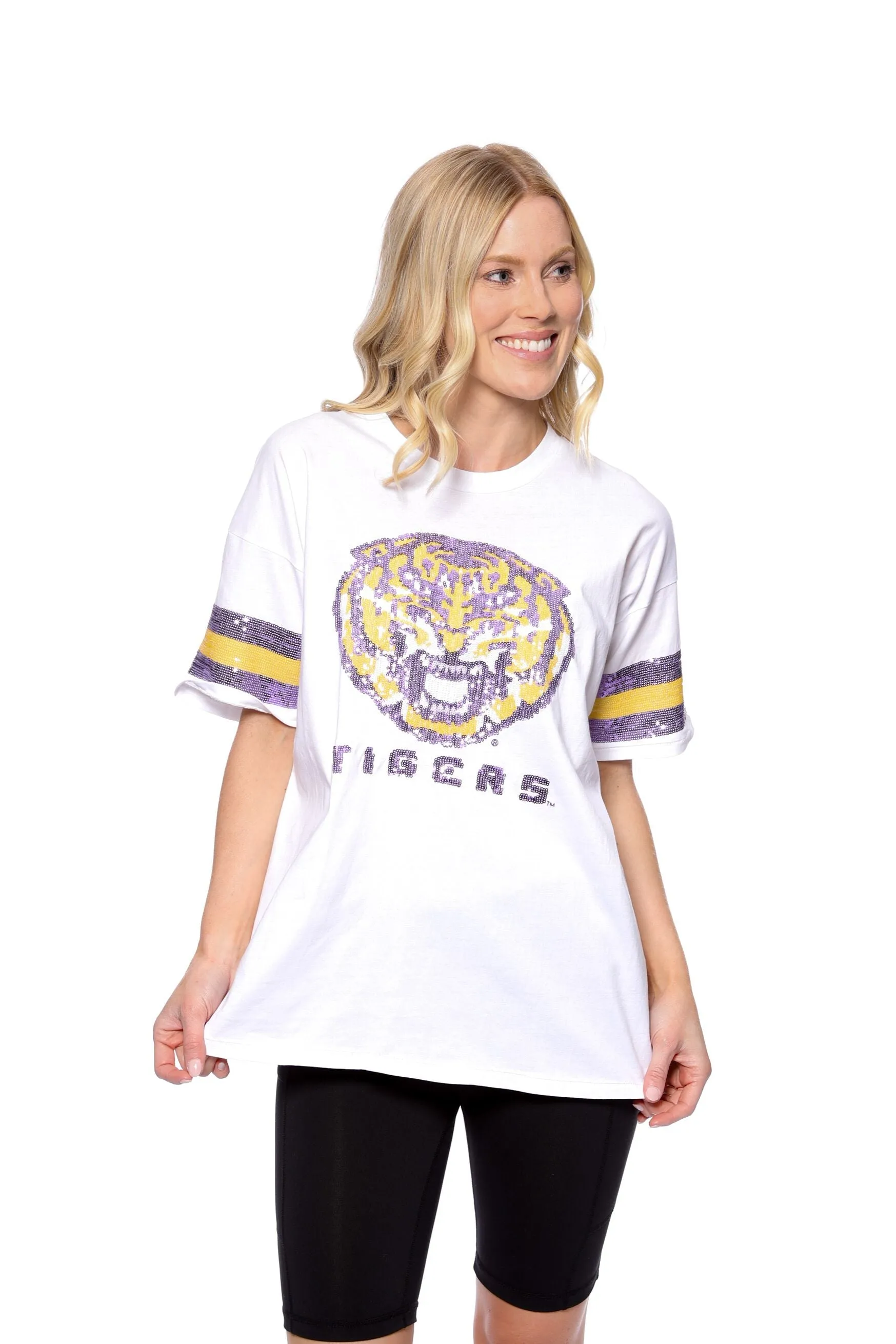 LSU Tigers Women's T-Shirt Sequin Grand
