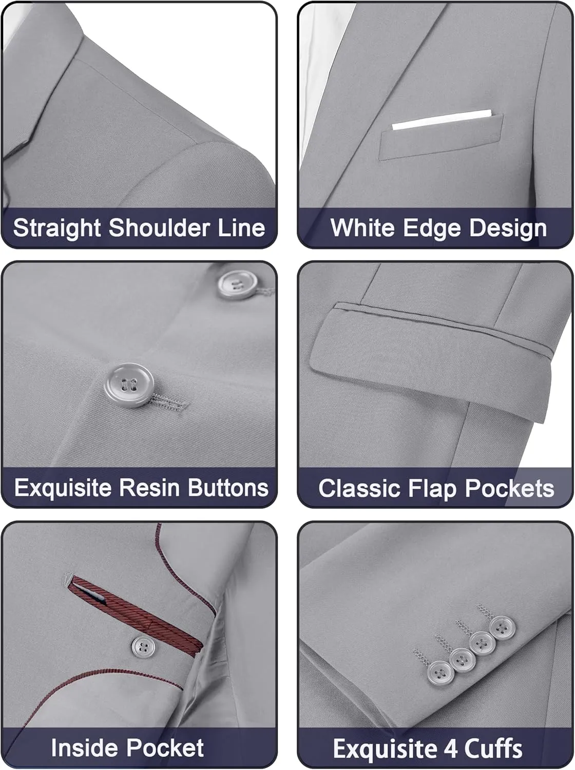 Mens Blazer Sports Coat Slim Fit 2 Button Solid Men's Casual Suit Blazer Jackets