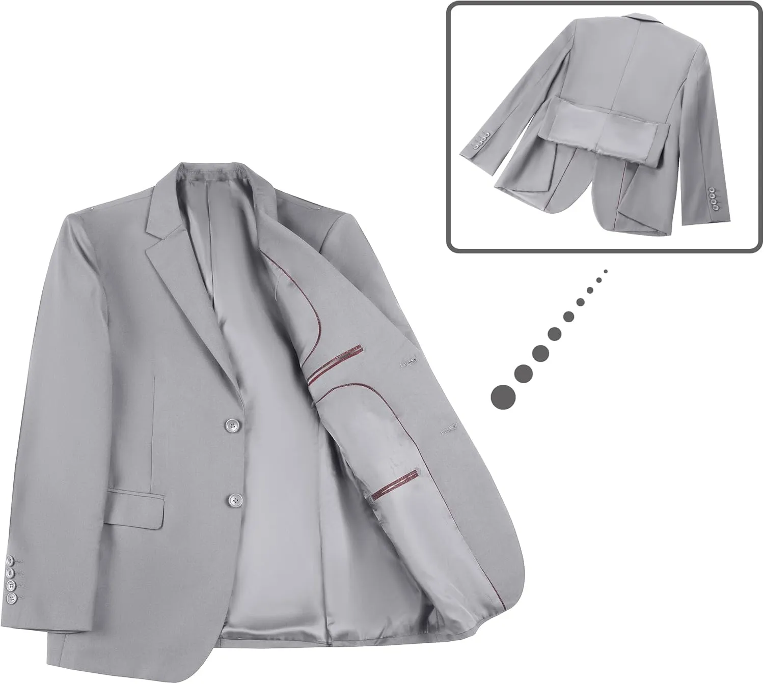 Mens Blazer Sports Coat Slim Fit 2 Button Solid Men's Casual Suit Blazer Jackets