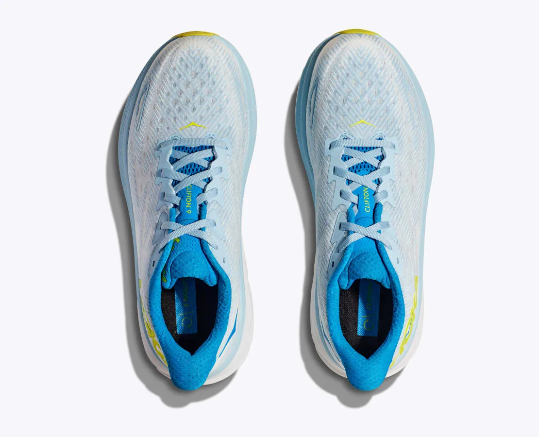 MEN'S CLIFTON 9 - WIDE 2E - ICE WATER / EVENING PRIMROSE