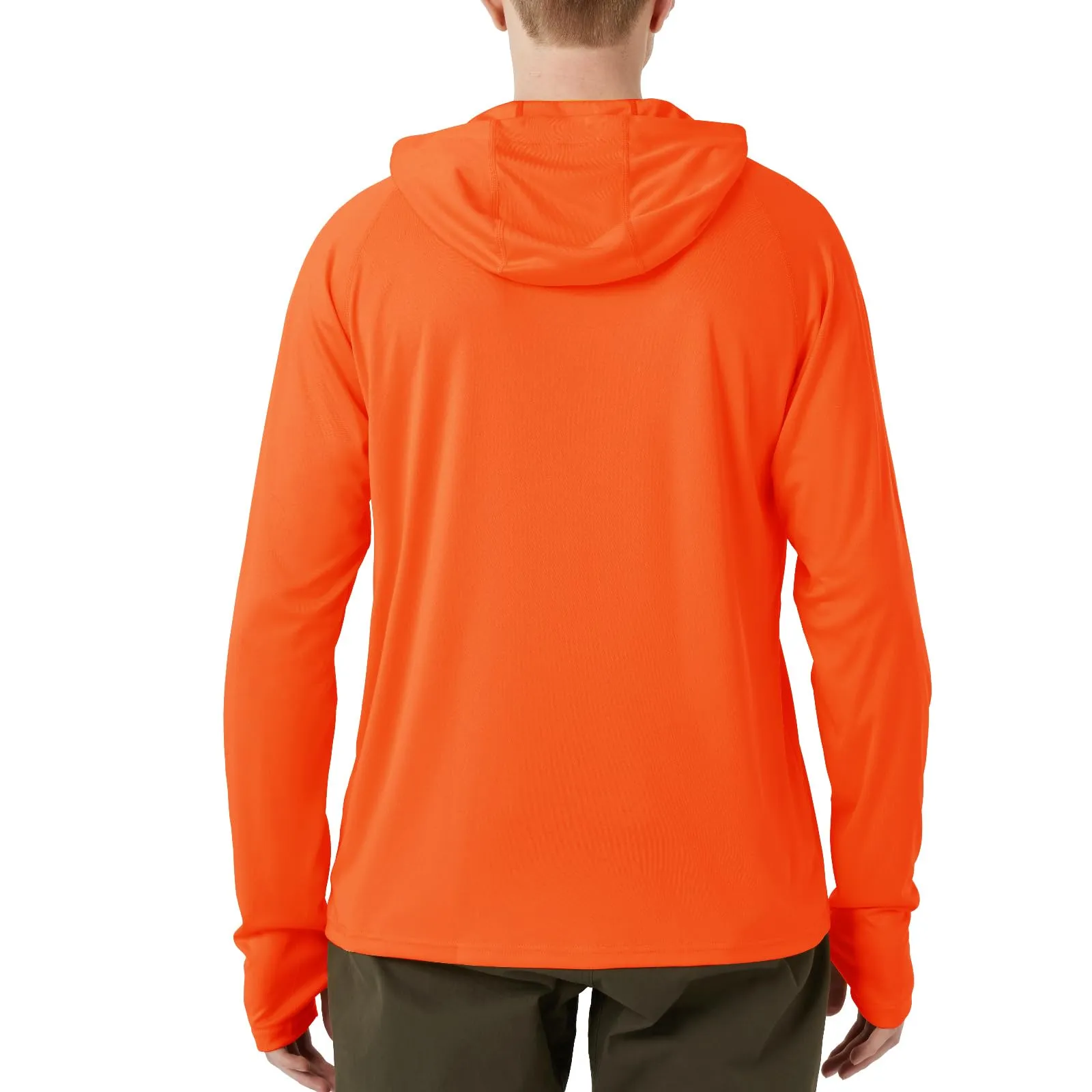 Men's UPF 50  Sun Protection Long Sleeve Shirt With Hood