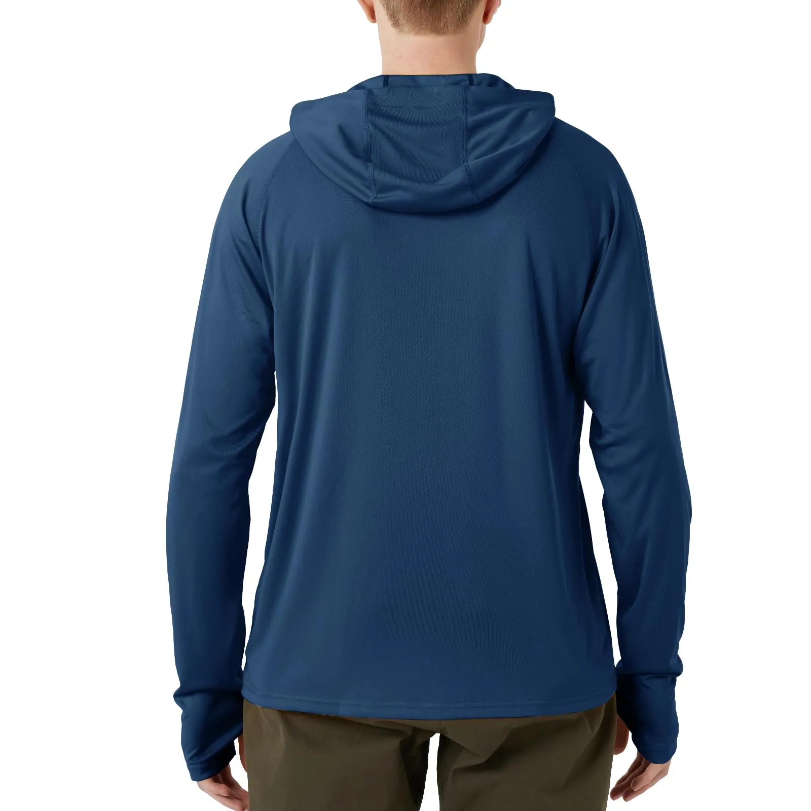 Men's UPF 50  Sun Protection Long Sleeve Shirt With Hood