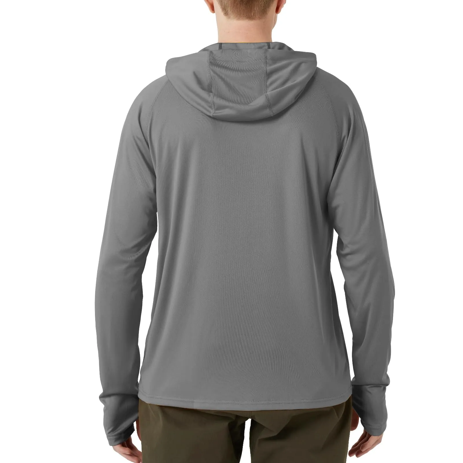Men's UPF 50  Sun Protection Long Sleeve Shirt With Hood