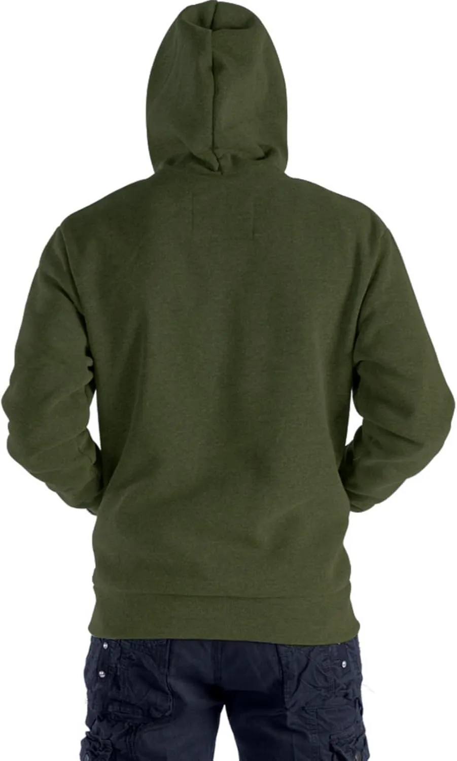 Mens Zip Up Fleece Jacket Lightweight Hoodies Casual Soft Full Zip Coats with Pockets Plus Size S-5XL Big&Tall
