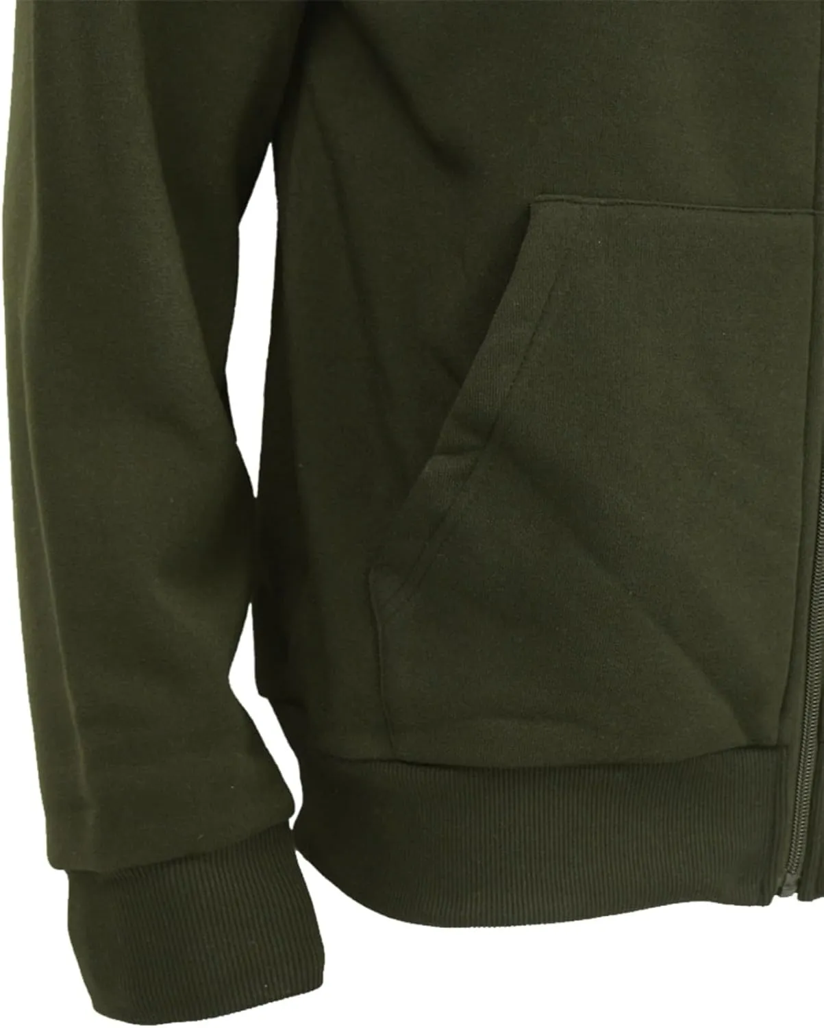 Mens Zip Up Fleece Jacket Lightweight Hoodies Casual Soft Full Zip Coats with Pockets Plus Size S-5XL Big&Tall