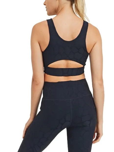 Mono B 3D Giraffe Jacquard TACTEL® Sports Bra AT8040