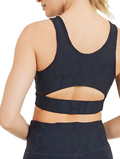 Mono B 3D Giraffe Jacquard TACTEL® Sports Bra AT8040