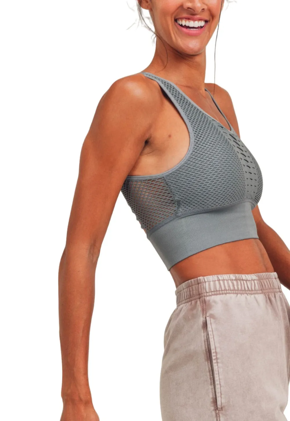 Mono B Laser Cut Sports Bra AT2249