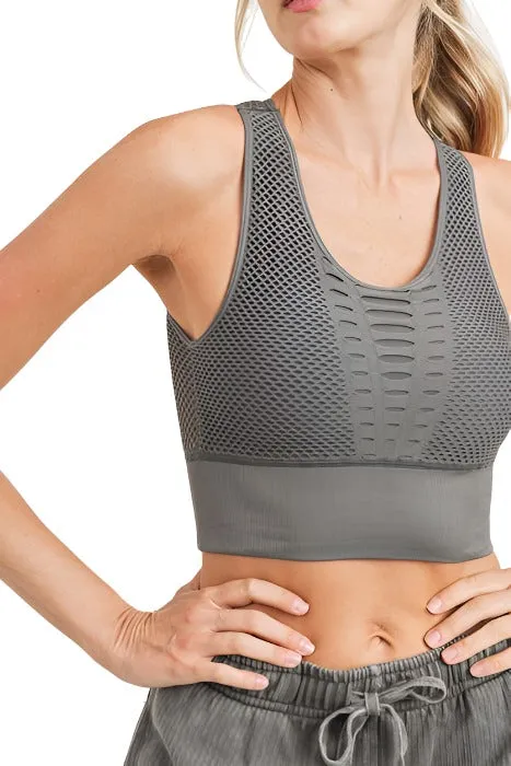 Mono B Laser Cut Sports Bra AT2249