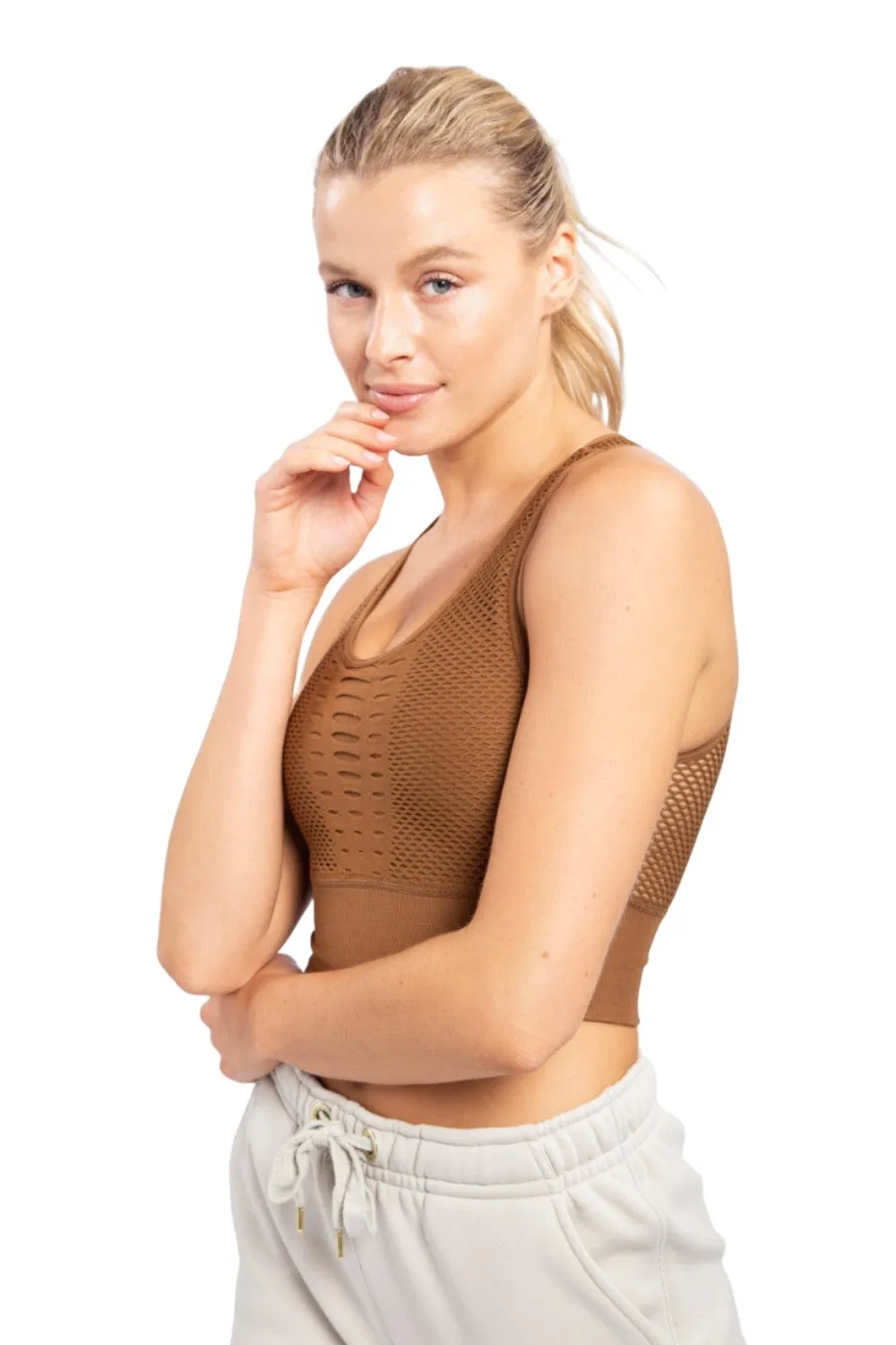 Mono B Laser Cut Sports Bra AT2249