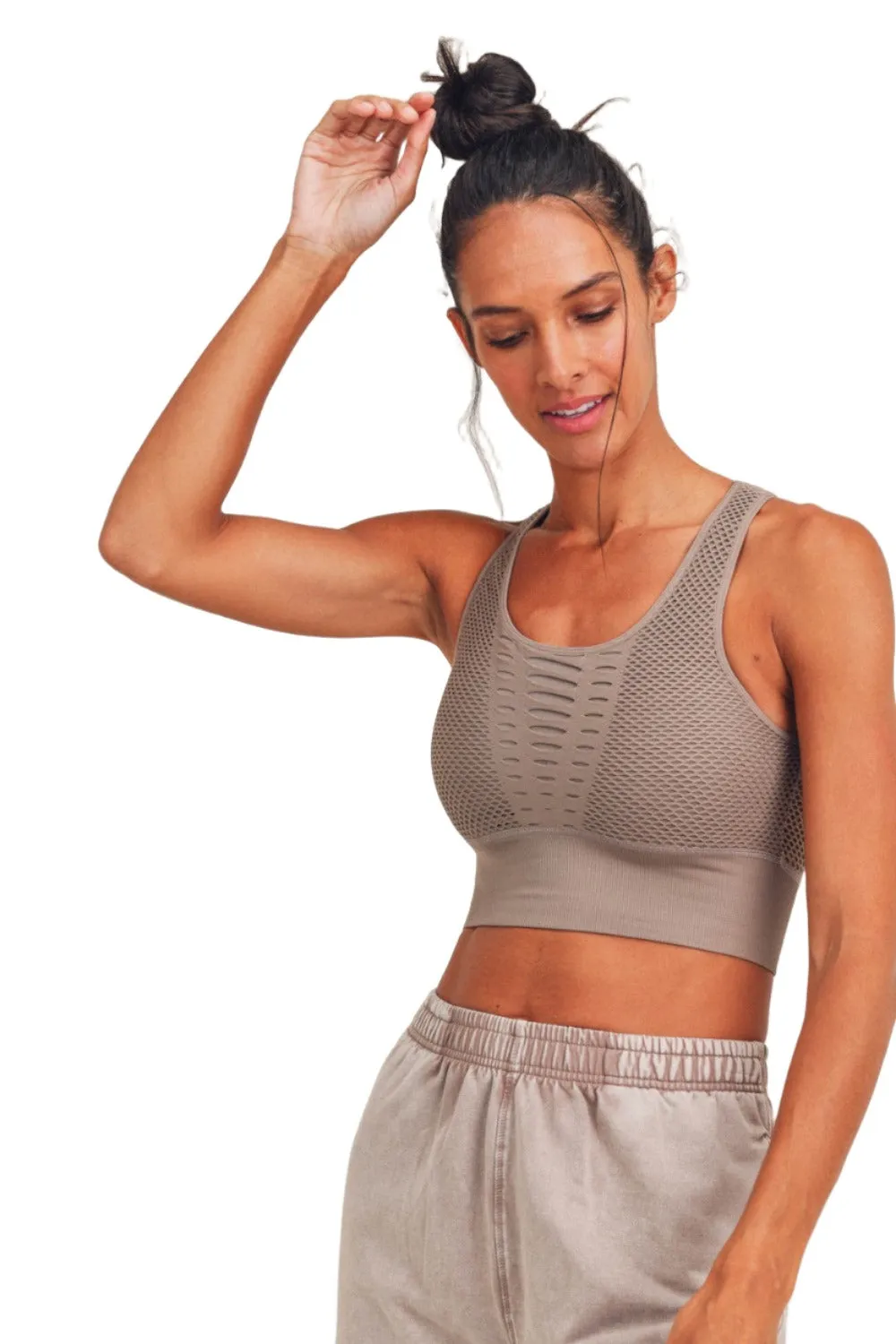 Mono B Laser Cut Sports Bra AT2249
