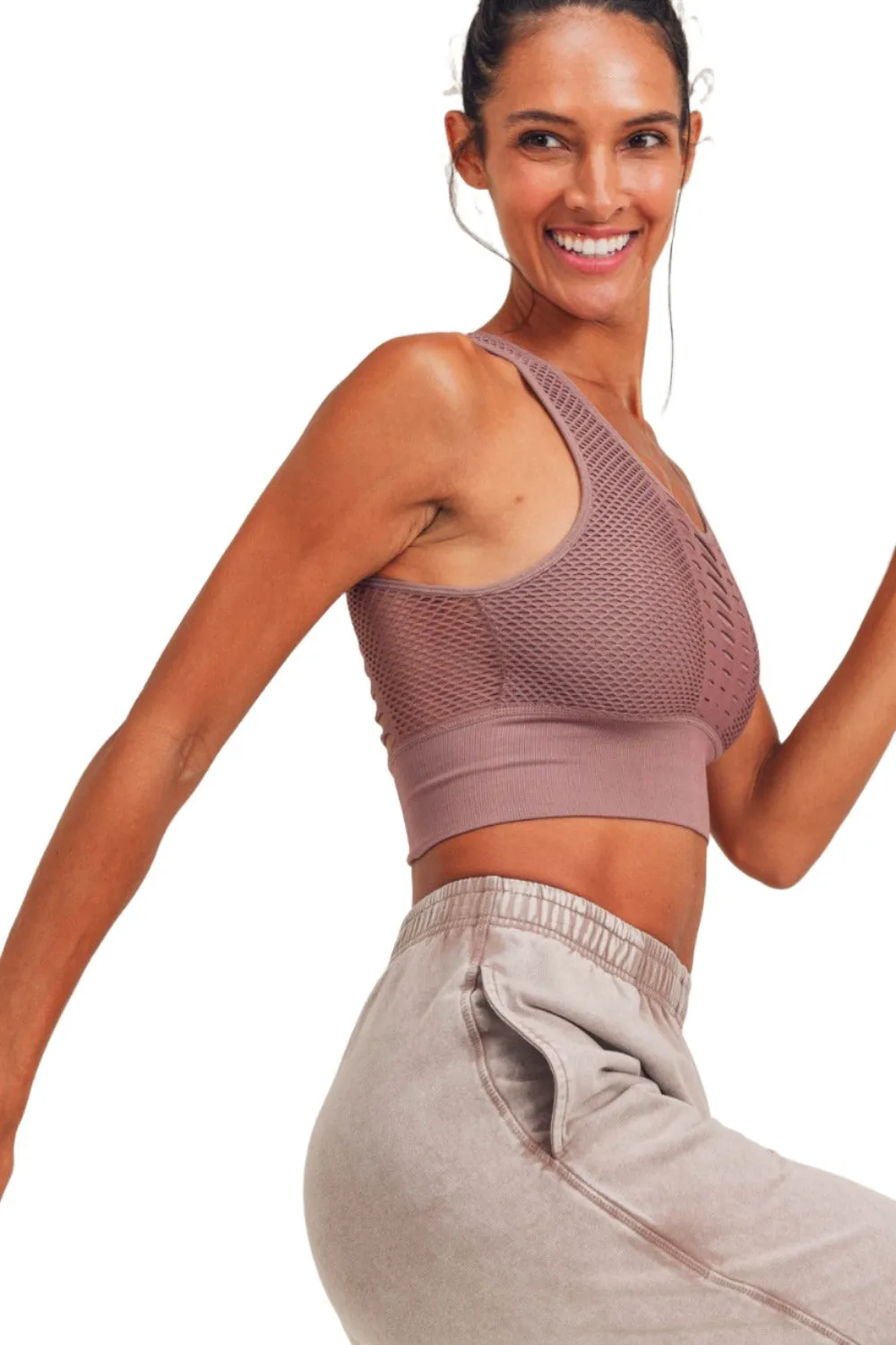 Mono B Laser Cut Sports Bra AT2249