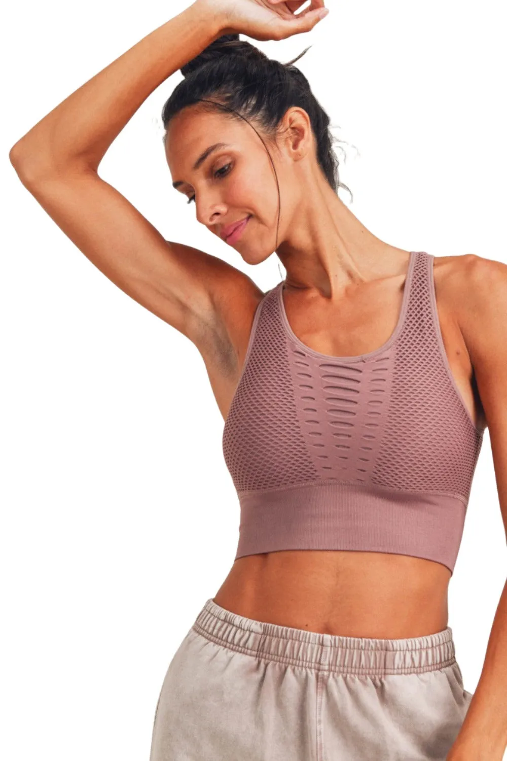 Mono B Laser Cut Sports Bra AT2249