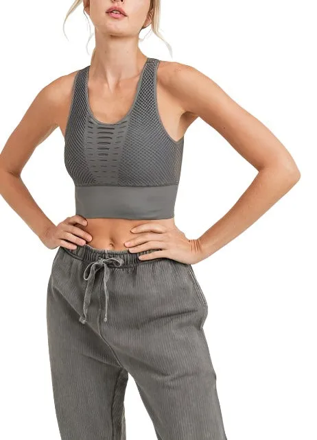 Mono B Laser Cut Sports Bra AT2249