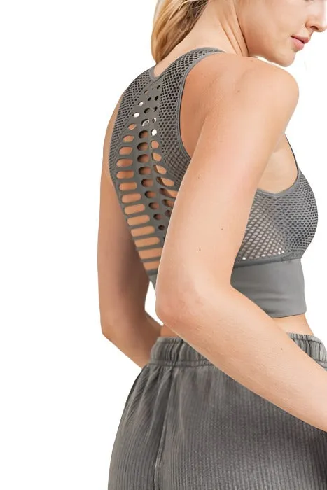 Mono B Laser Cut Sports Bra AT2249