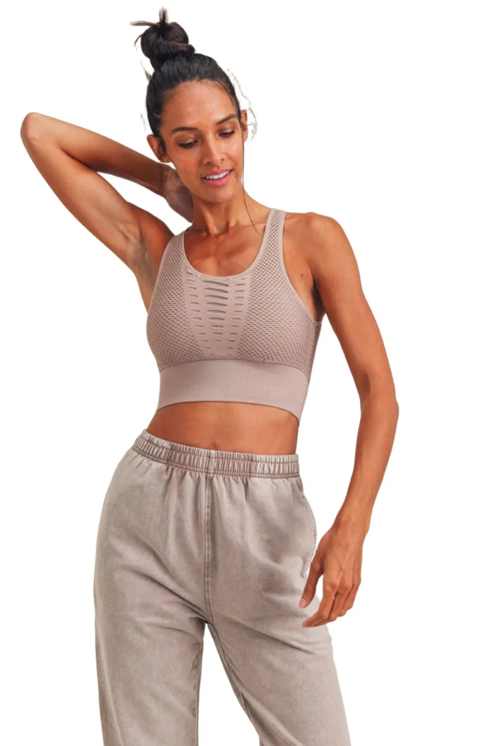 Mono B Laser Cut Sports Bra AT2249