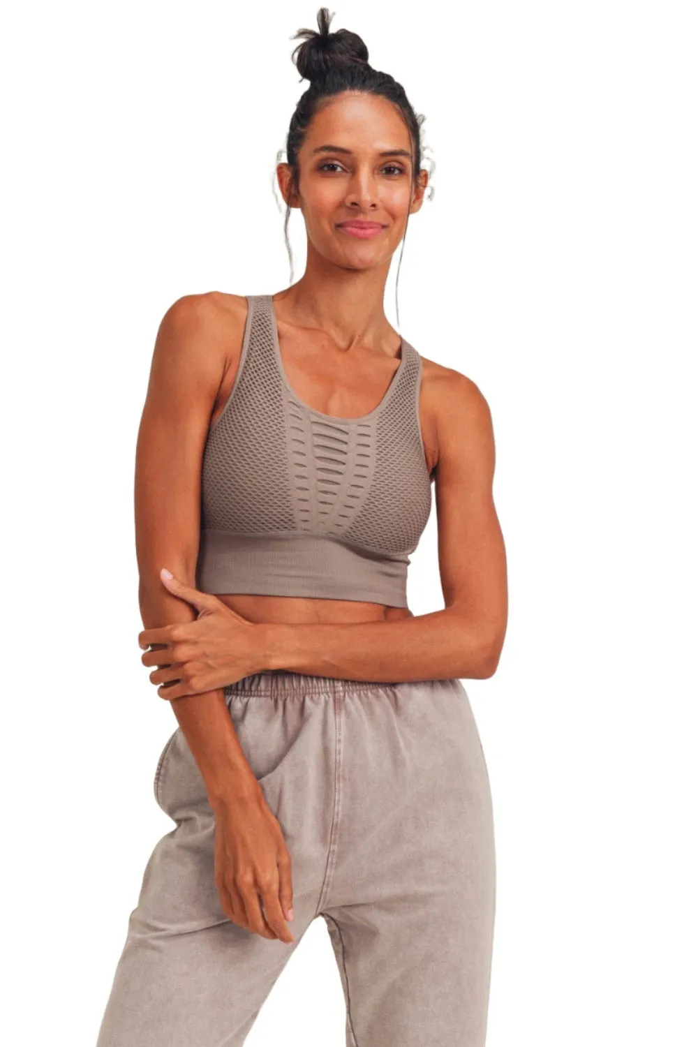 Mono B Laser Cut Sports Bra AT2249