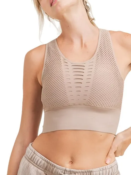 Mono B Laser Cut Sports Bra AT2249