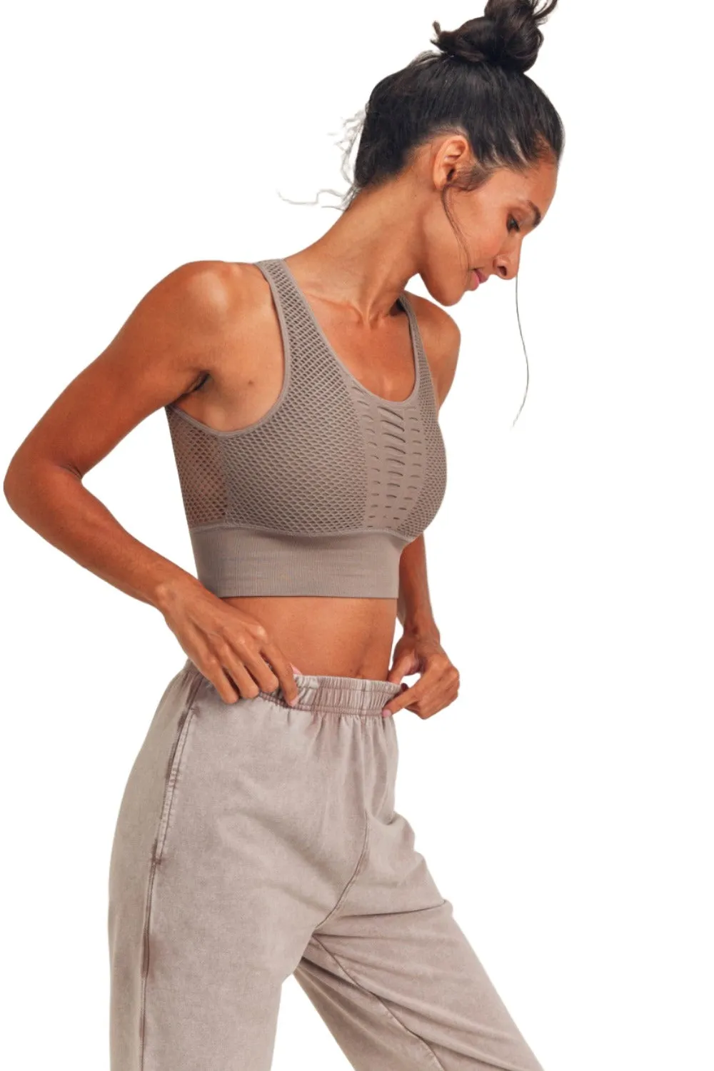 Mono B Laser Cut Sports Bra AT2249