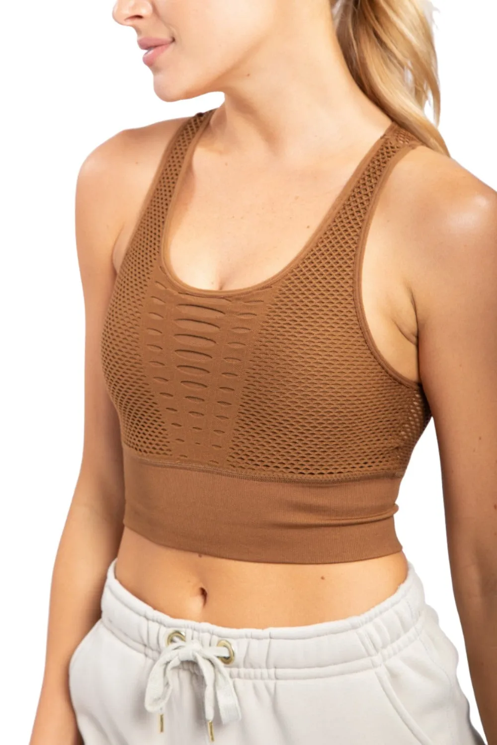 Mono B Laser Cut Sports Bra AT2249