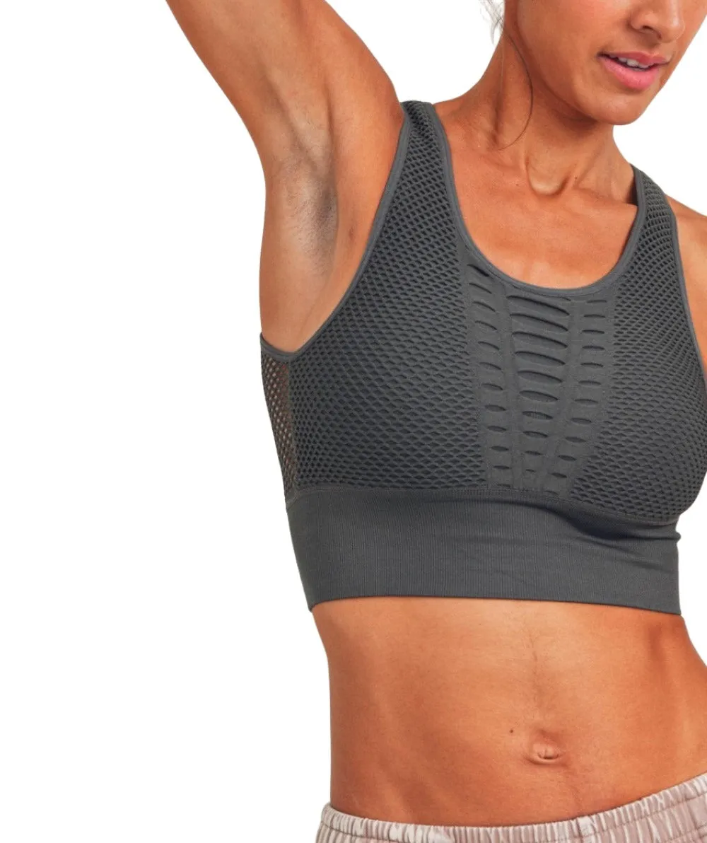 Mono B Laser Cut Sports Bra AT2249