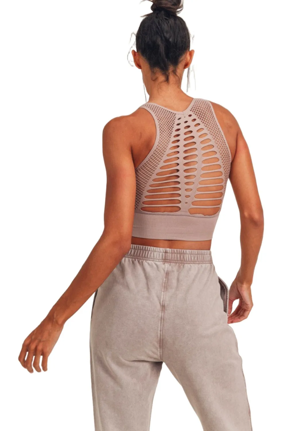 Mono B Laser Cut Sports Bra AT2249