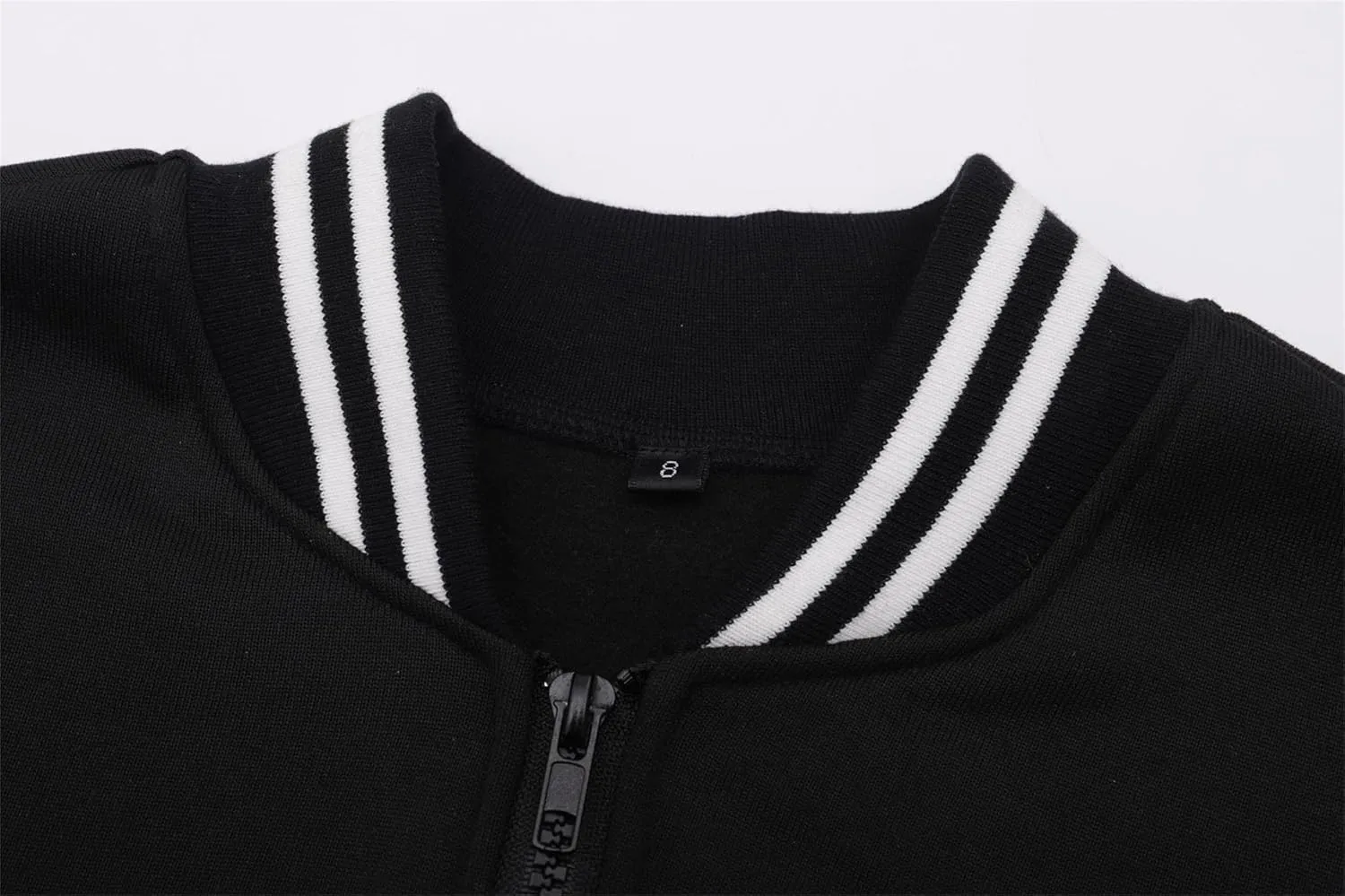 Mowbeat Boys Zipper Baseball Jackets Kids Varsity Jacket Top for Girl Outerwear Sports Track Coat