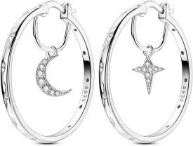 NARMO 925 Sterling Silver Hoop Earrings for Women Hypoallergenic Lightweight Simple Huggie Hoop Earrings Twisted Hoop Earrings Colorful Cubic Zirconia Hoop Earrings Rainbow Hoop Earrings
