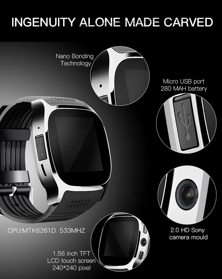 NEW Bluetooth Smart Watch Support - Sports Smart Wach - 3 Colors
